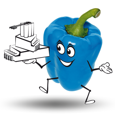 Blue peperoni Icon