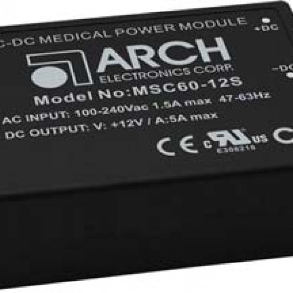 MSC60, Medical AC/DC Modul mit Schraubterminal